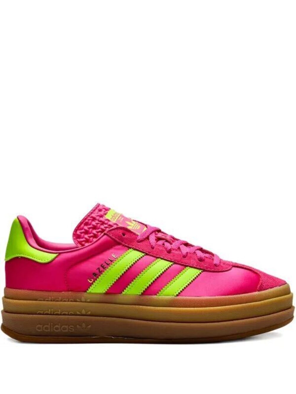 Adidas Gazelle Bold "Slime/Fuchsia" sneakers 7 women's